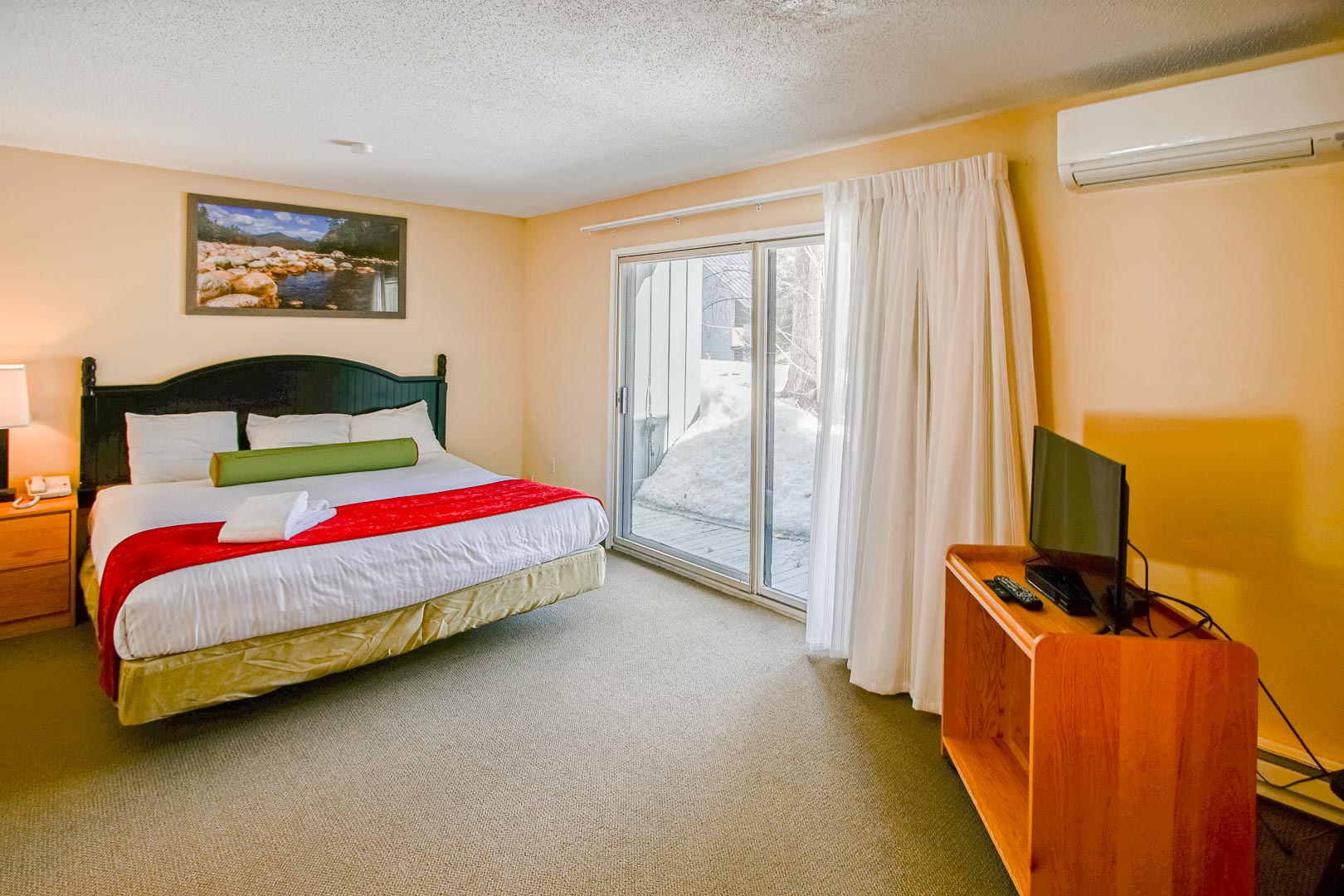A spacious two-bedroom unit at VRI's Village of Loon Mountain in New Hampshire.
